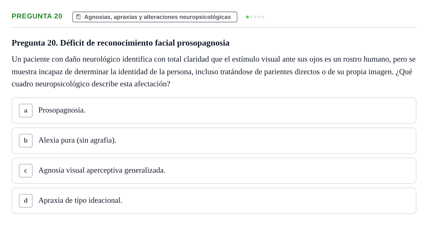 Enunciado: Pregunta 20