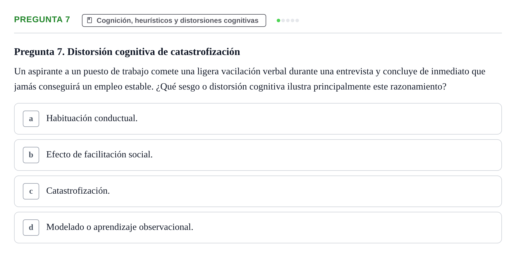 Enunciado: Pregunta 7