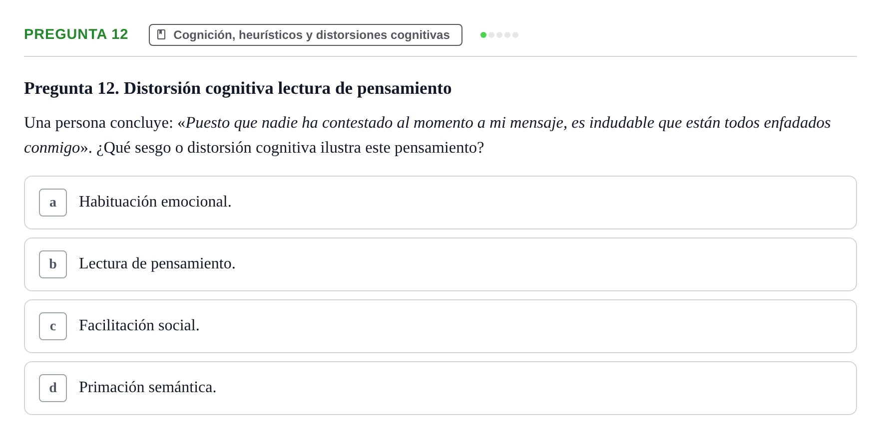 Enunciado: Pregunta 12