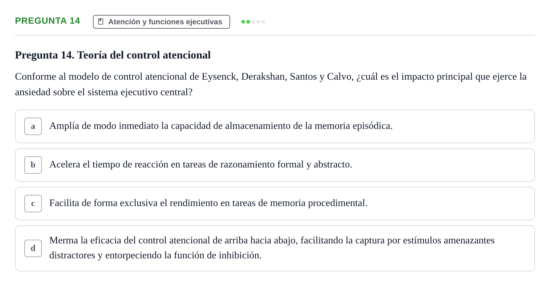 Enunciado: Pregunta 14