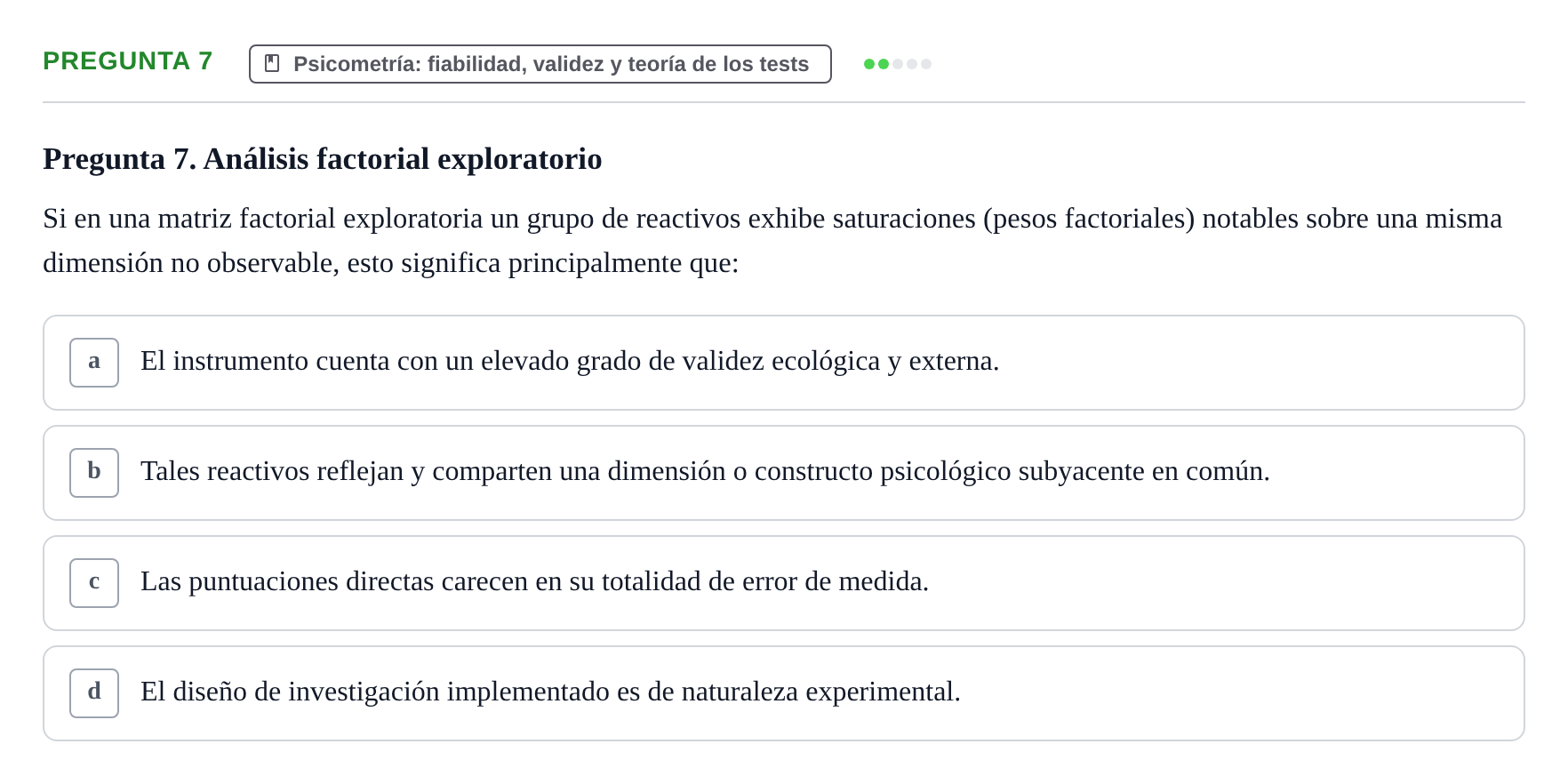 Enunciado: Pregunta 7