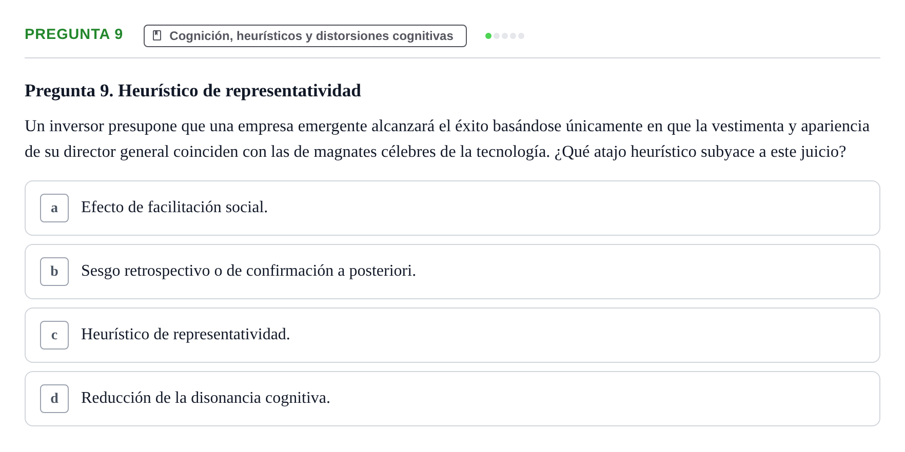 Enunciado: Pregunta 9