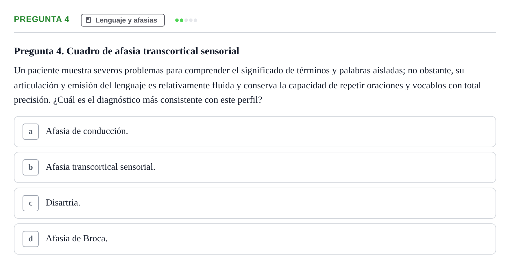 Enunciado: Pregunta 4