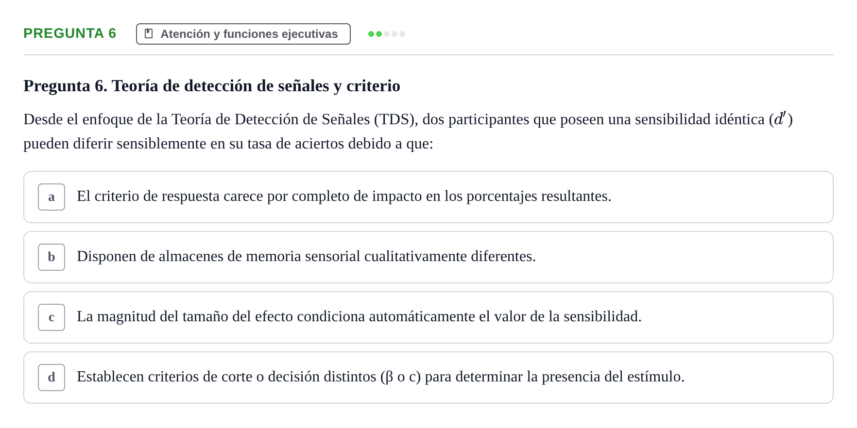 Enunciado: Pregunta 6