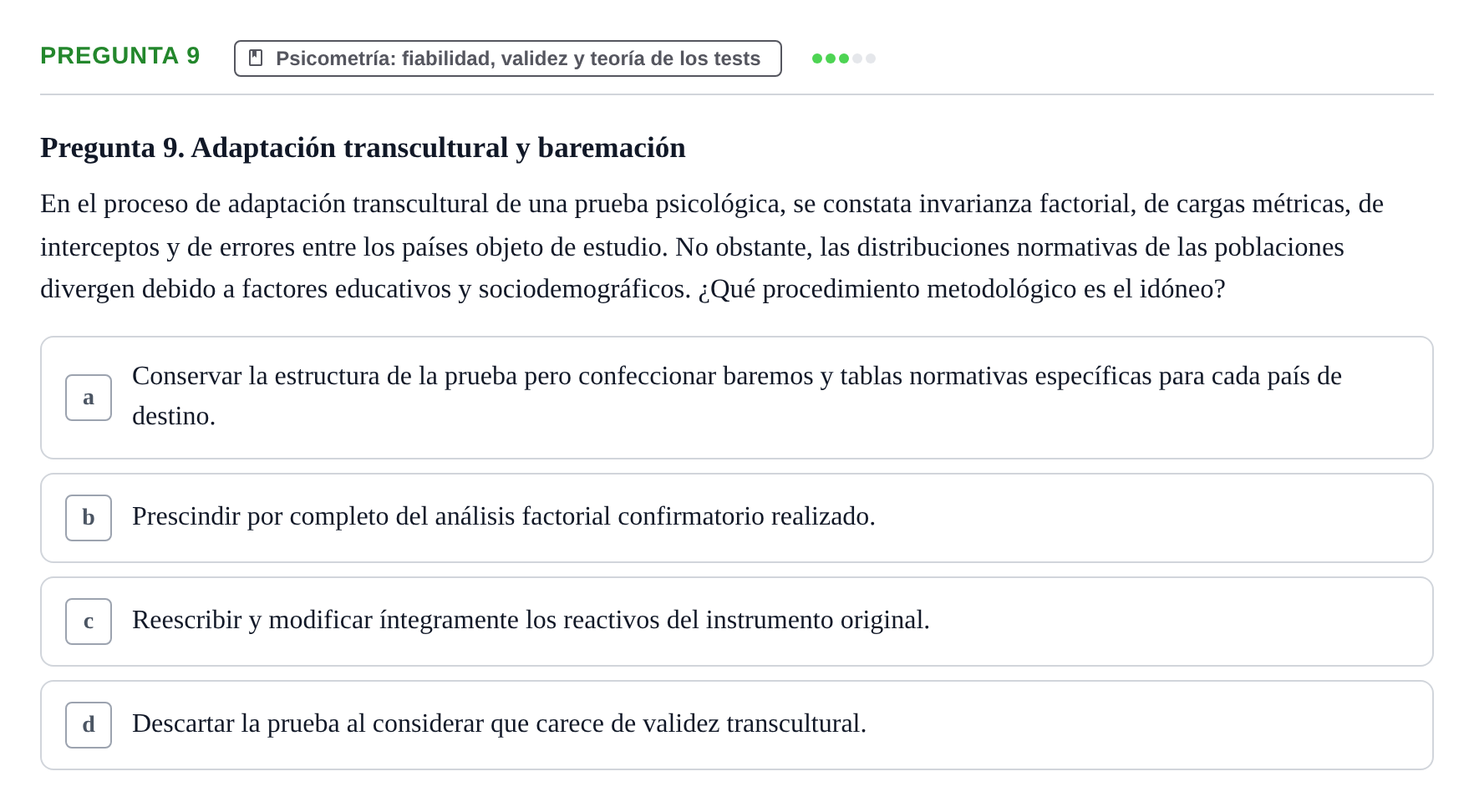 Enunciado: Pregunta 9