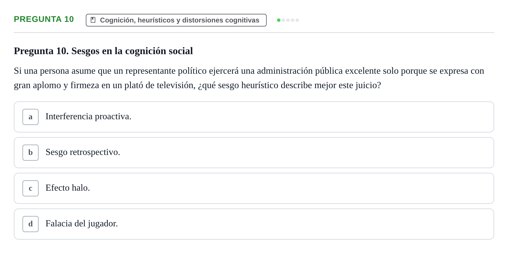 Enunciado: Pregunta 10