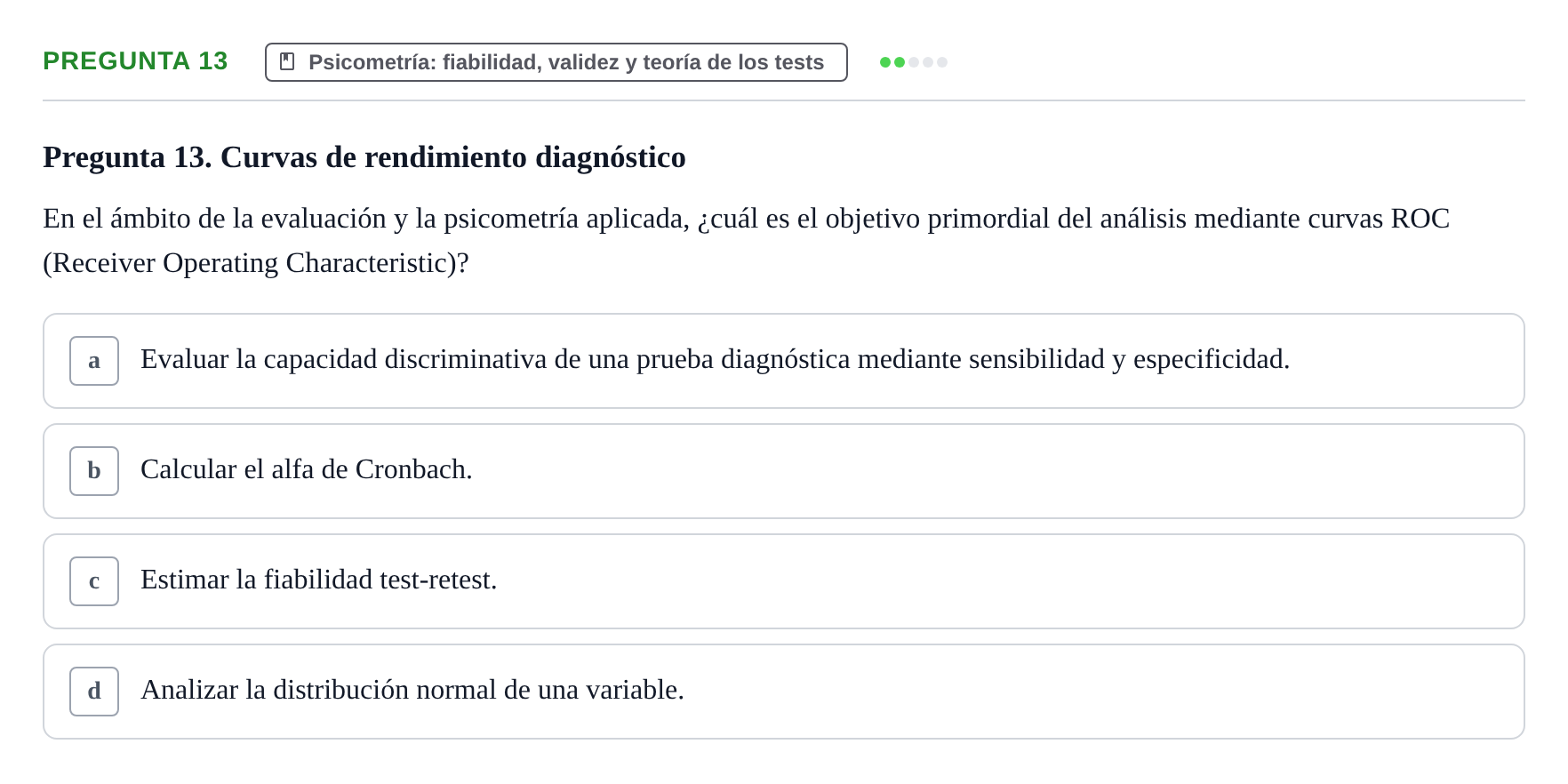 Enunciado: Pregunta 13