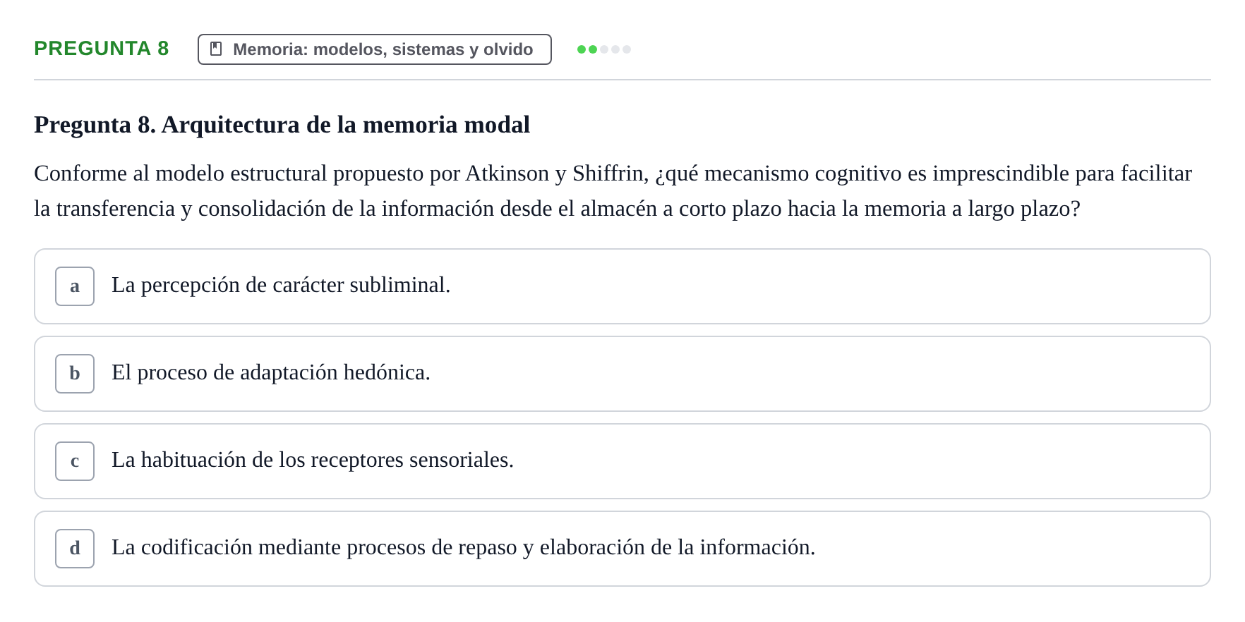 Enunciado: Pregunta 8