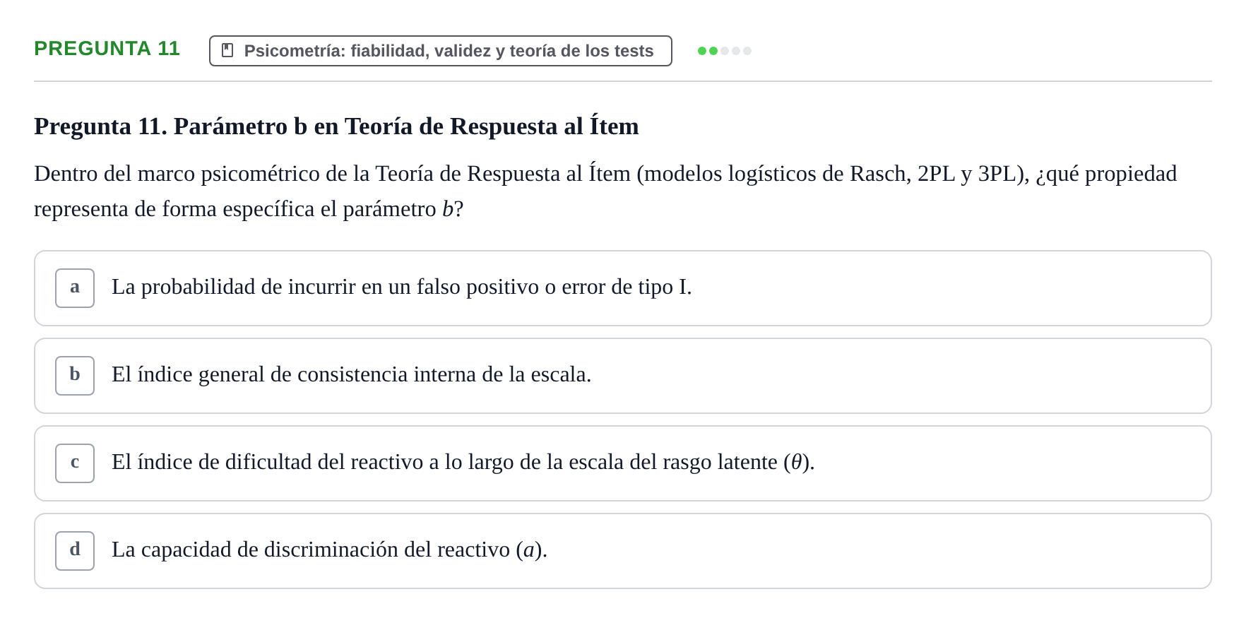 Enunciado: Pregunta 11