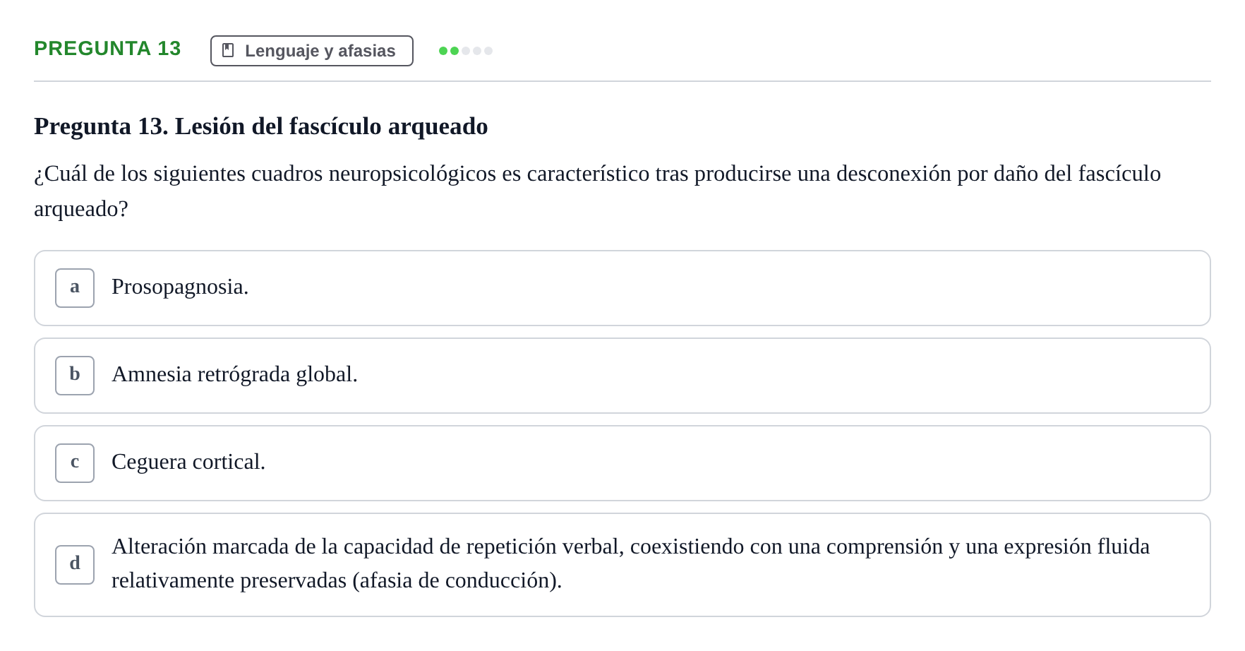 Enunciado: Pregunta 13