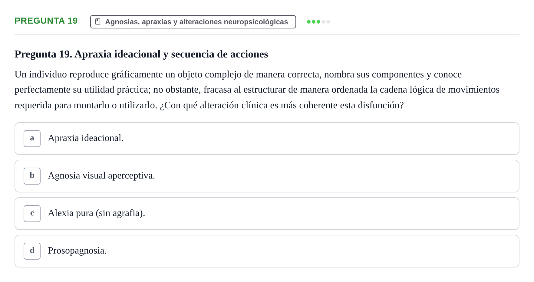 Enunciado: Pregunta 19