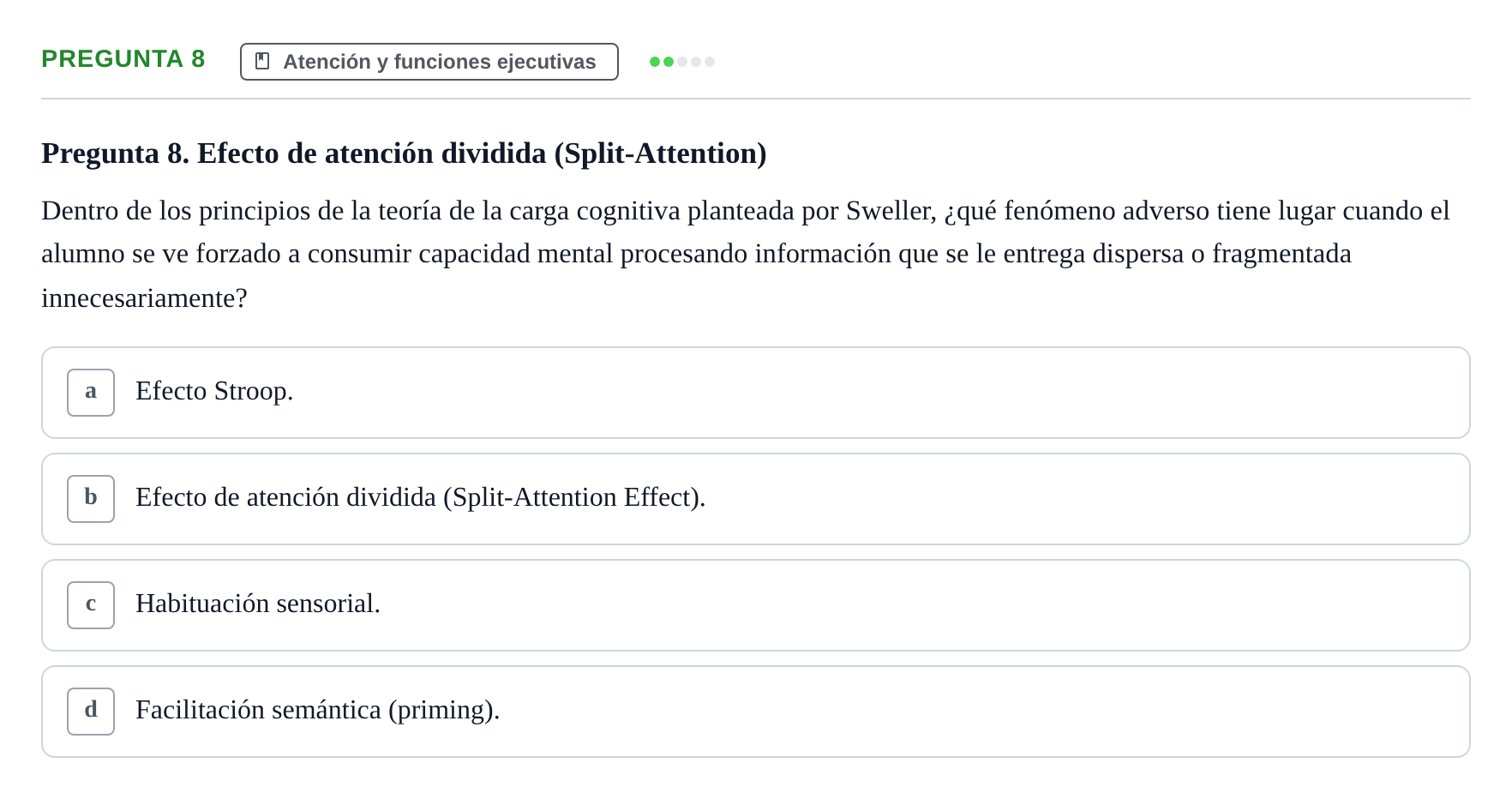 Enunciado: Pregunta 8
