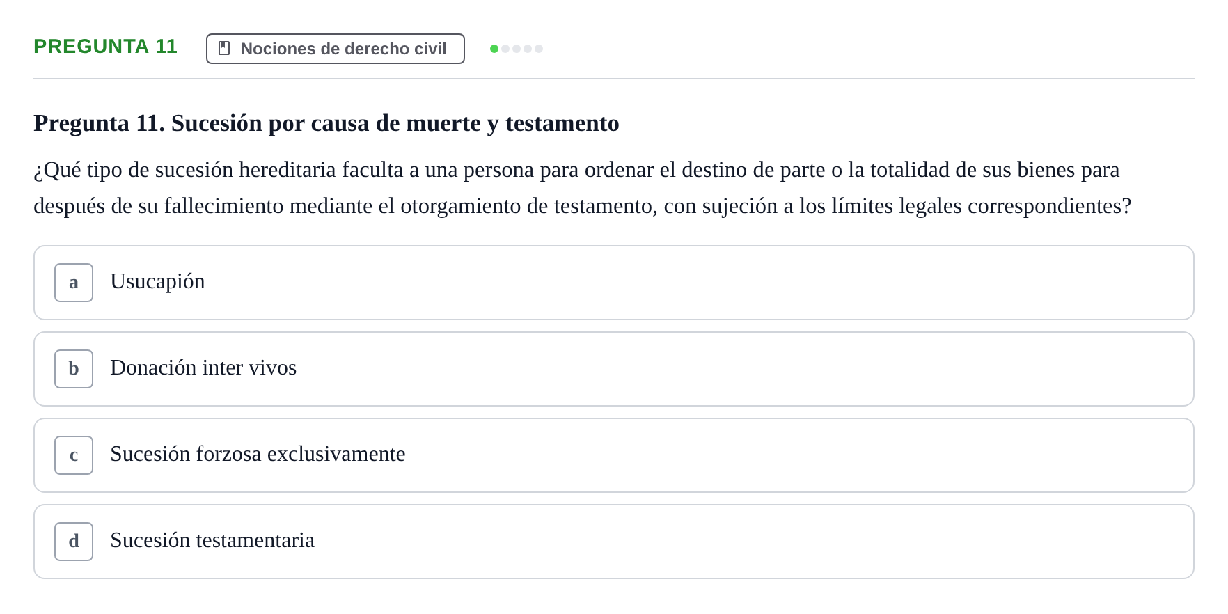 Enunciado: Pregunta 11