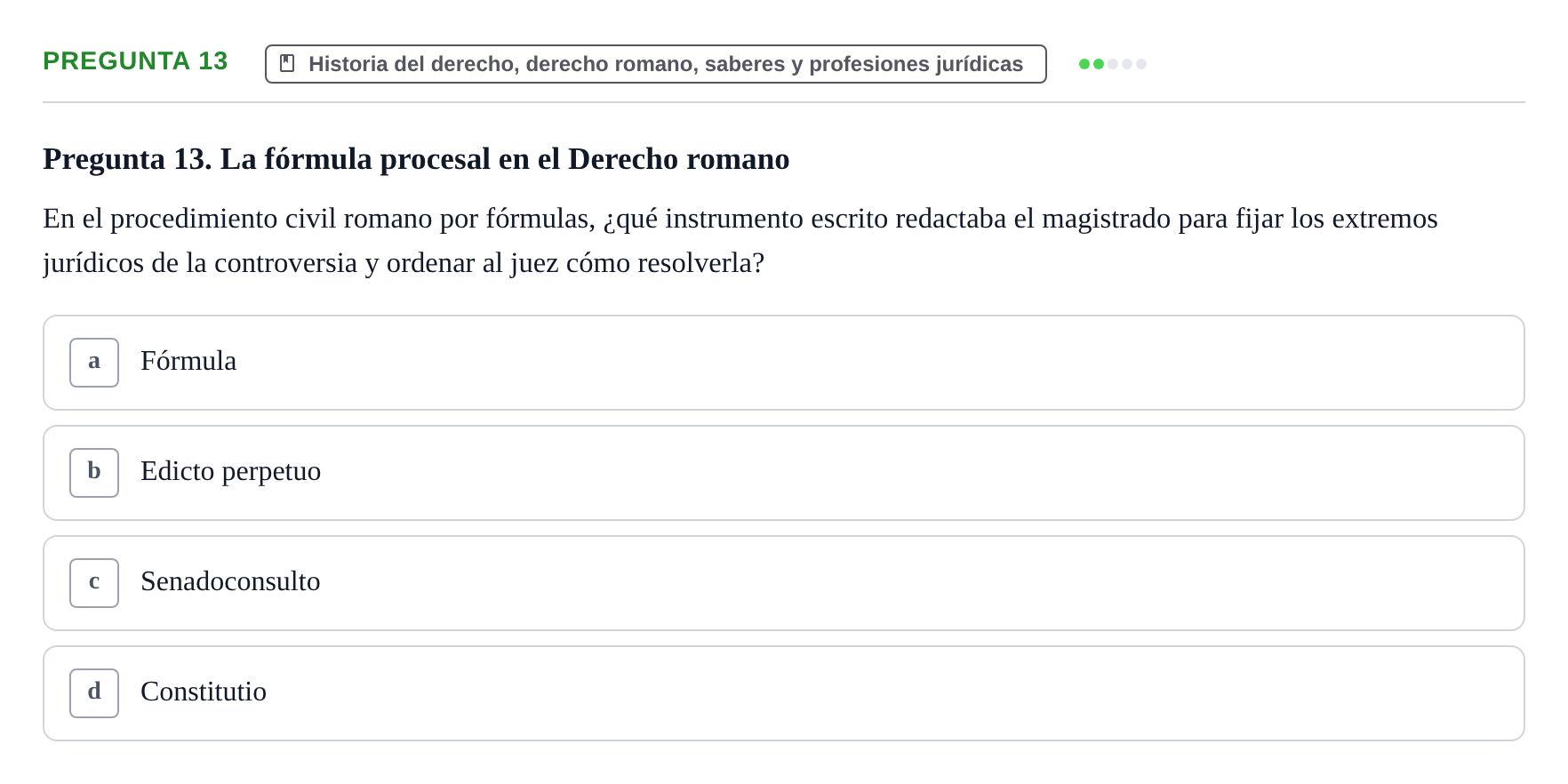 Enunciado: Pregunta 13