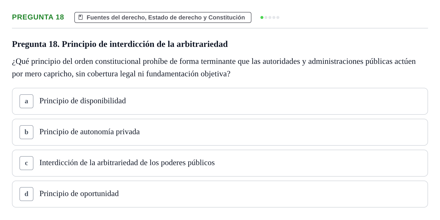 Enunciado: Pregunta 18