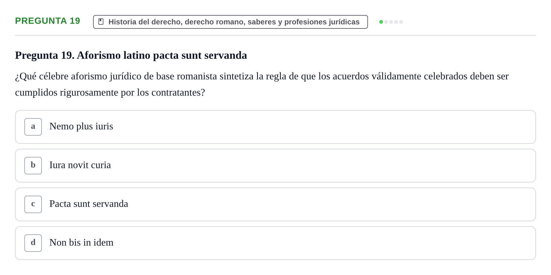 Enunciado: Pregunta 19