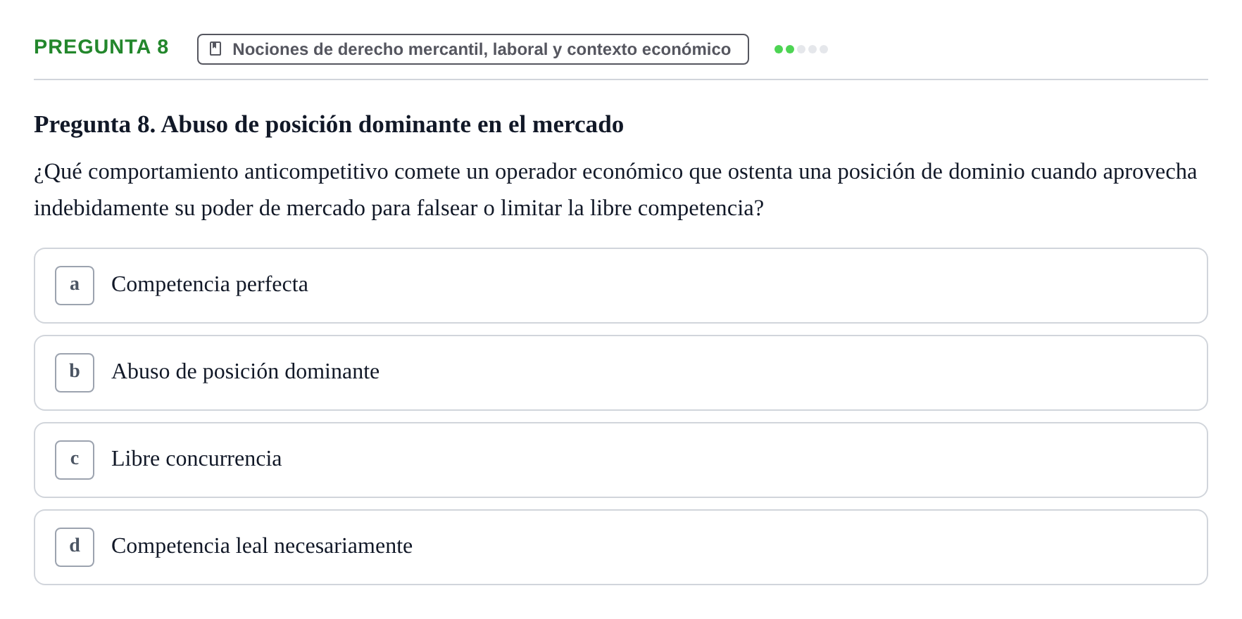 Enunciado: Pregunta 8