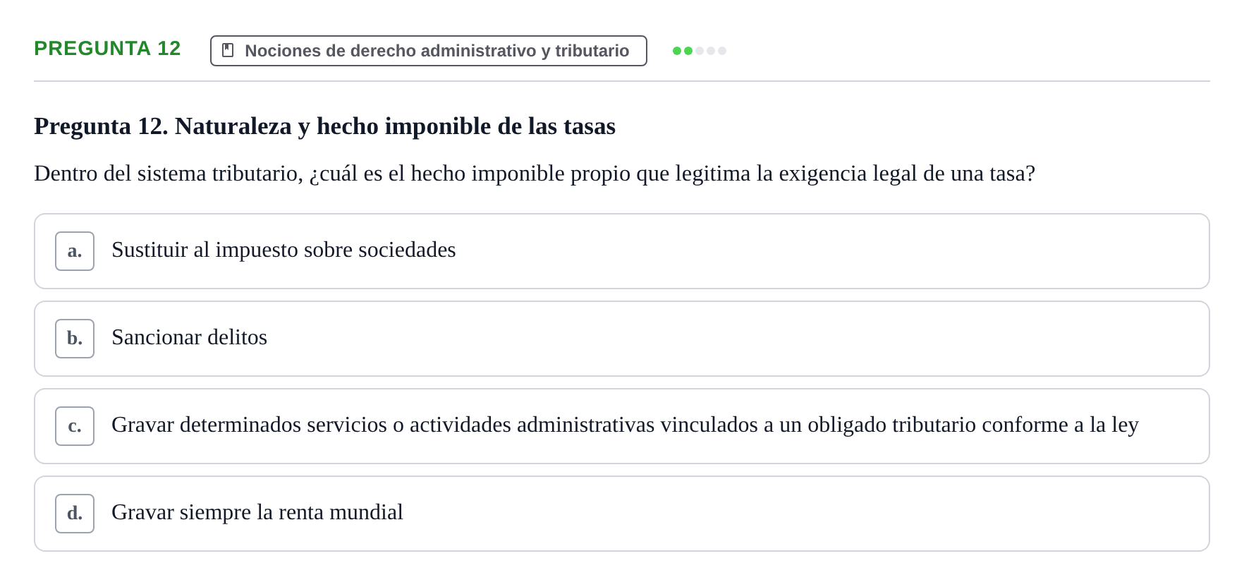 Enunciado: Pregunta 12