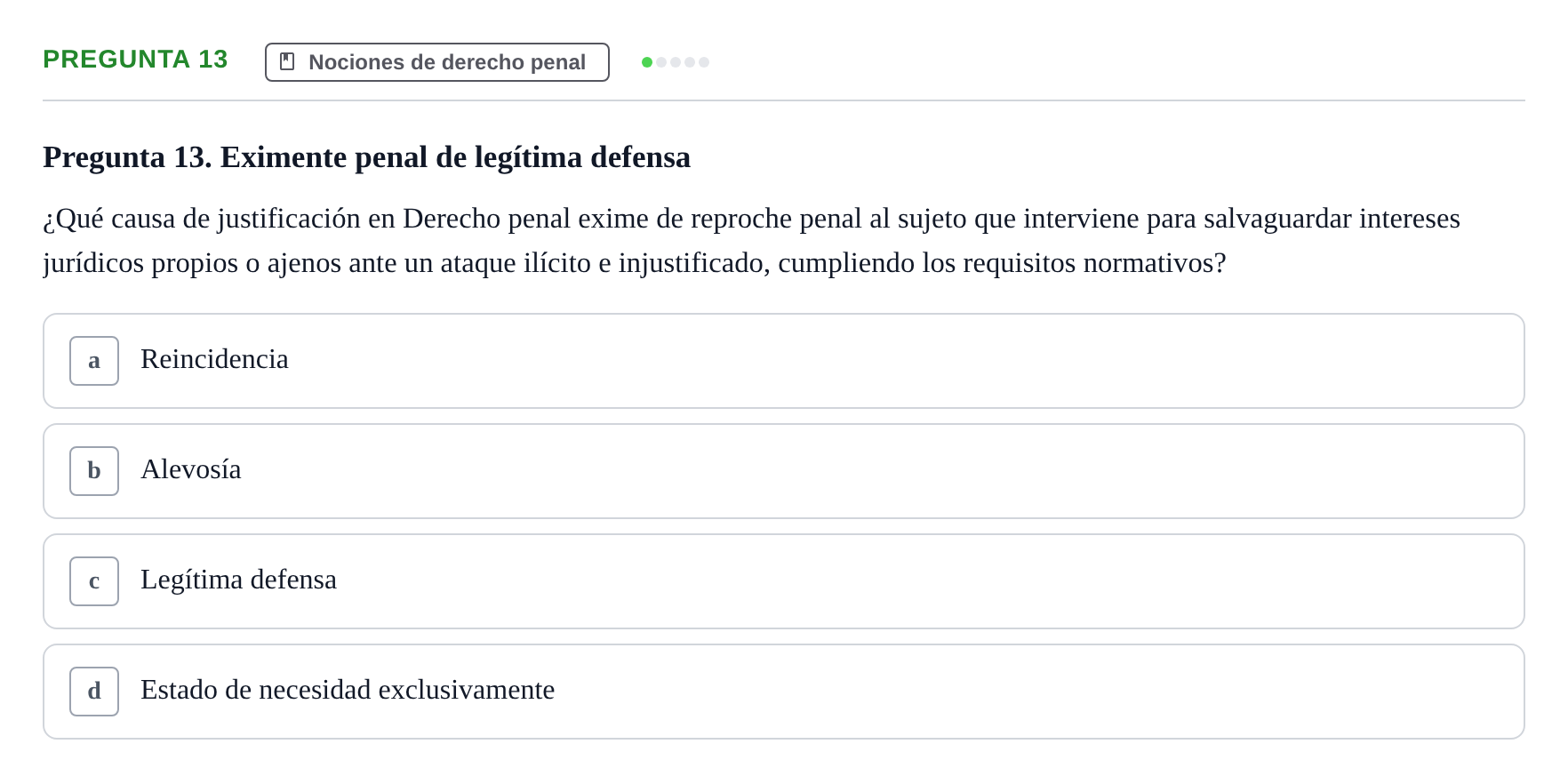 Enunciado: Pregunta 13