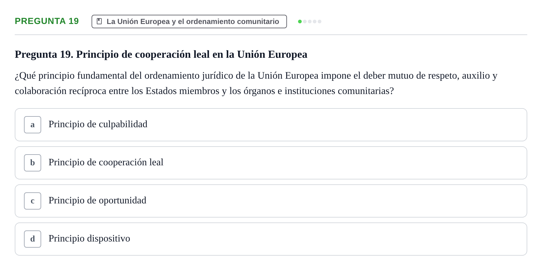 Enunciado: Pregunta 19