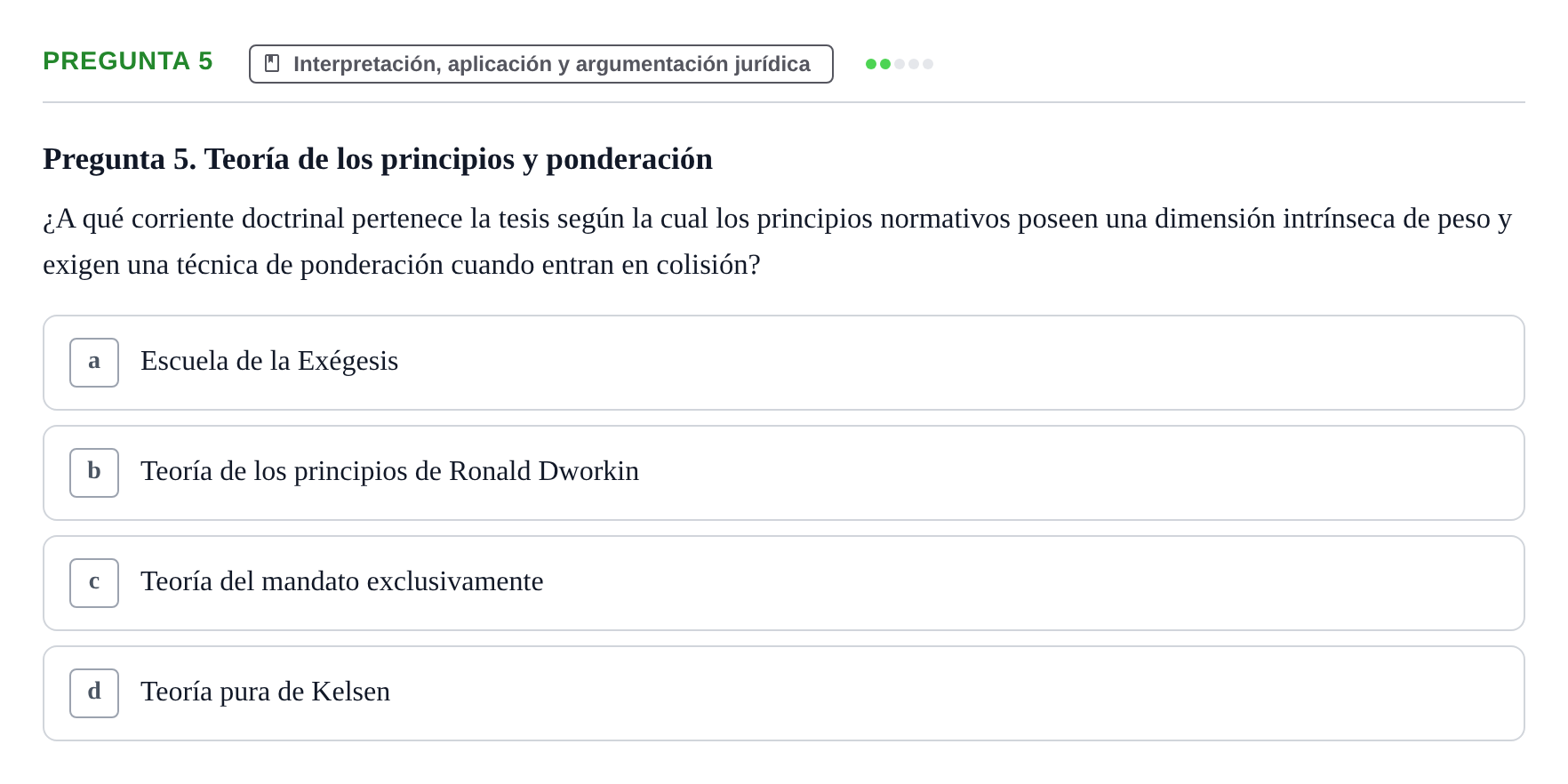 Enunciado: Pregunta 5