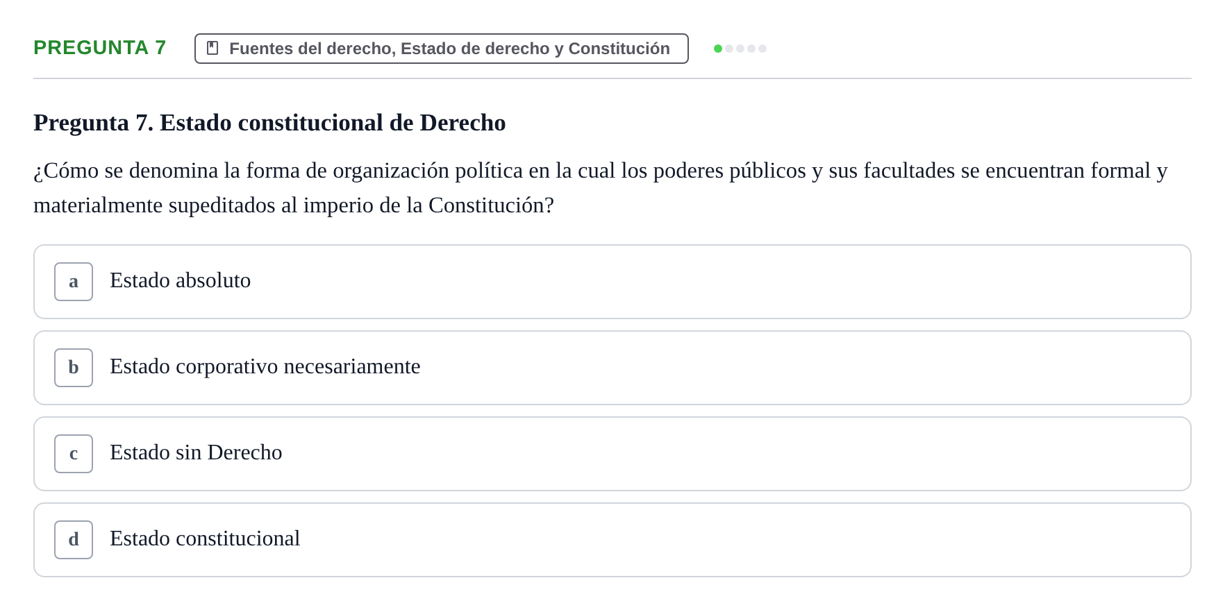 Enunciado: Pregunta 7