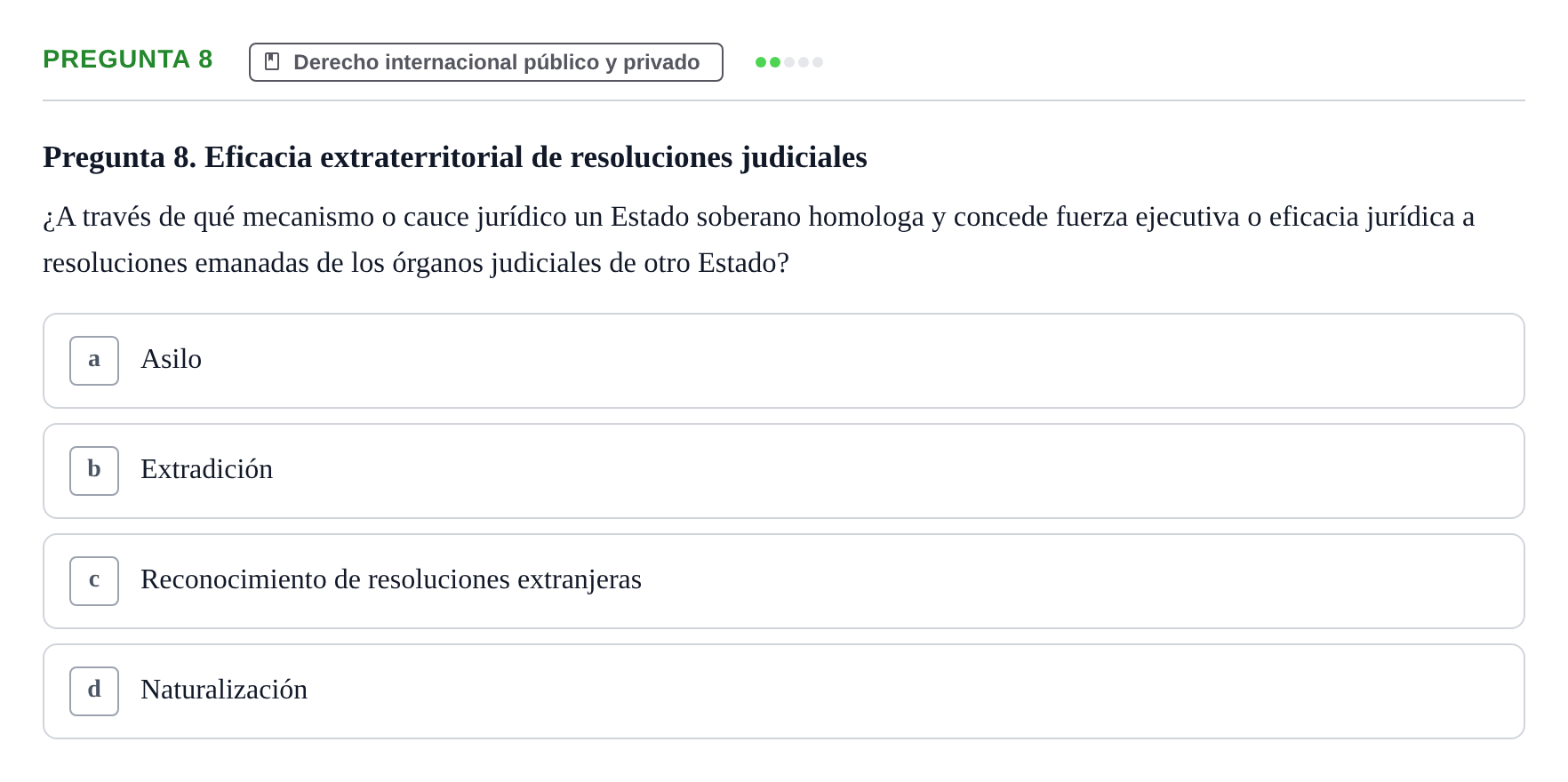 Enunciado: Pregunta 8