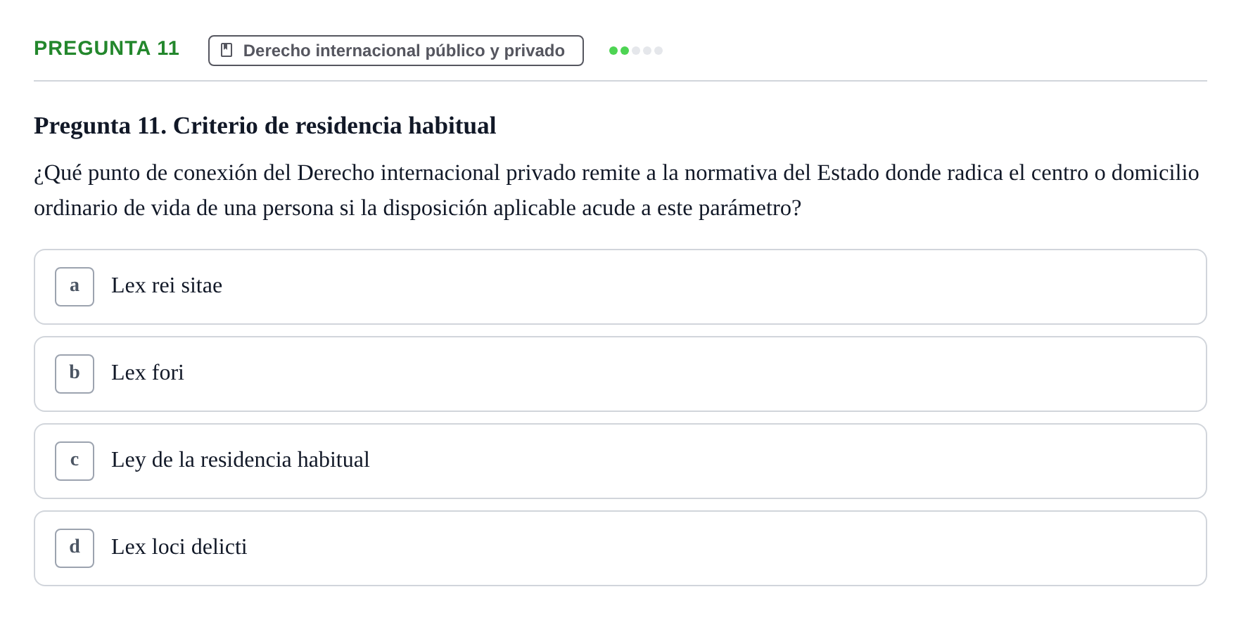 Enunciado: Pregunta 11
