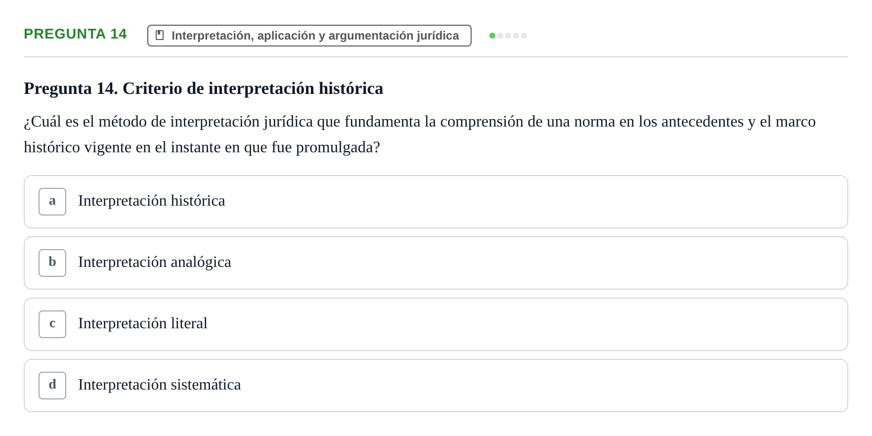 Enunciado: Pregunta 14