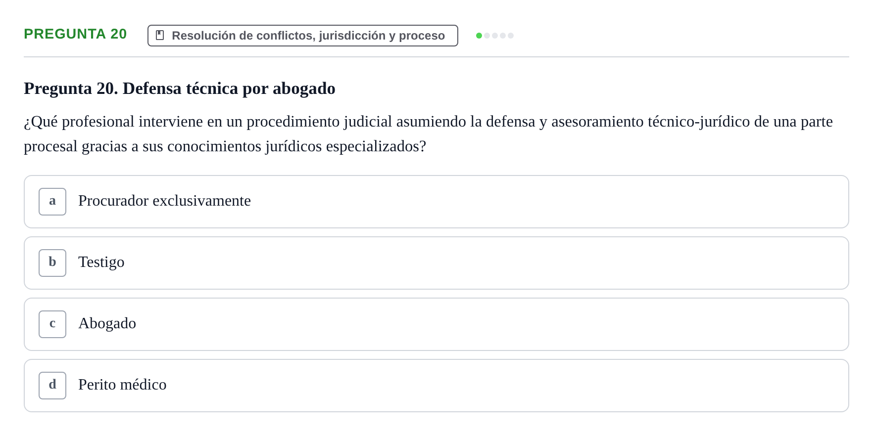 Enunciado: Pregunta 20