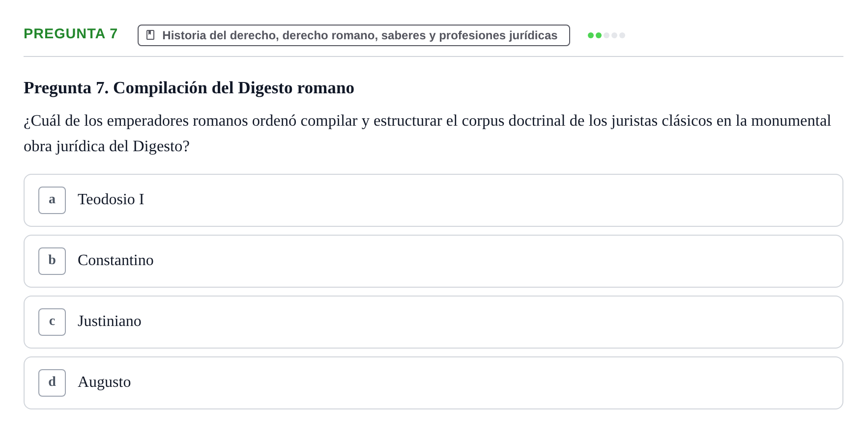 Enunciado: Pregunta 7