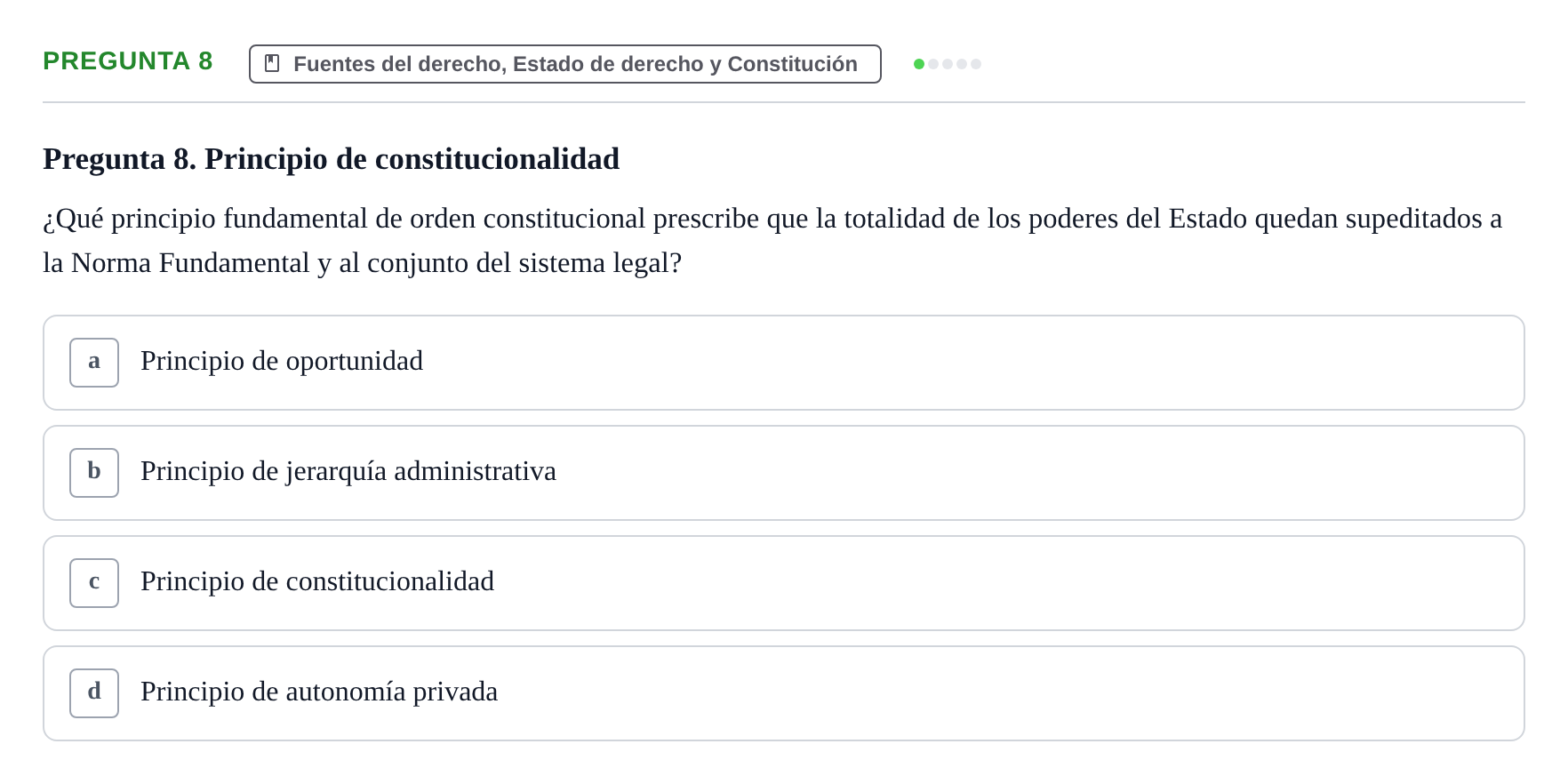 Enunciado: Pregunta 8