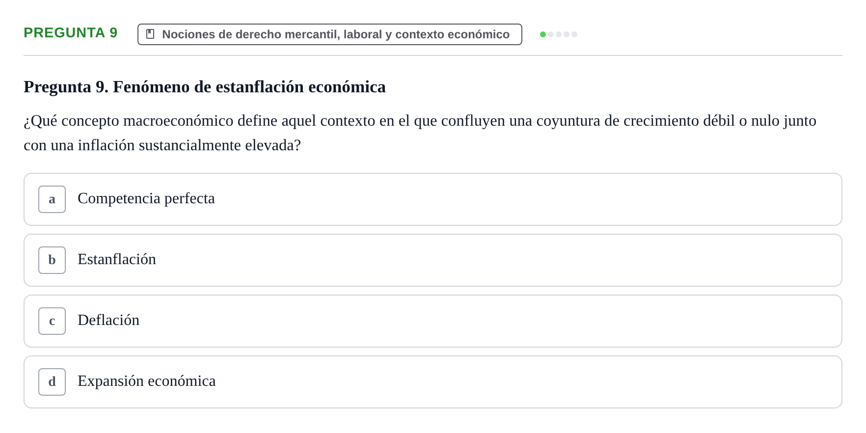 Enunciado: Pregunta 9