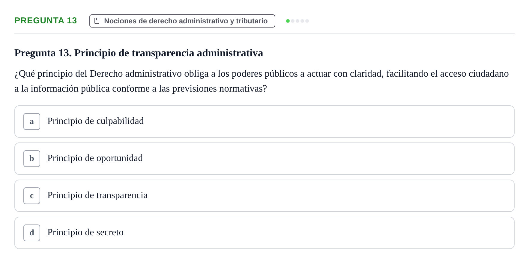 Enunciado: Pregunta 13