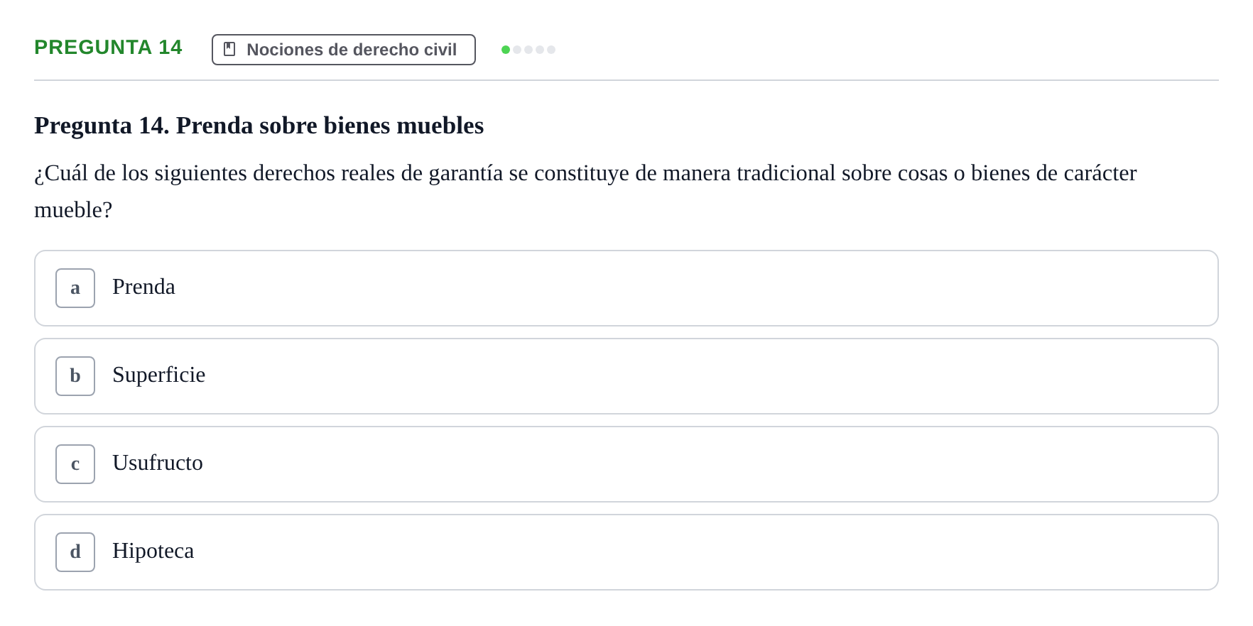 Enunciado: Pregunta 14