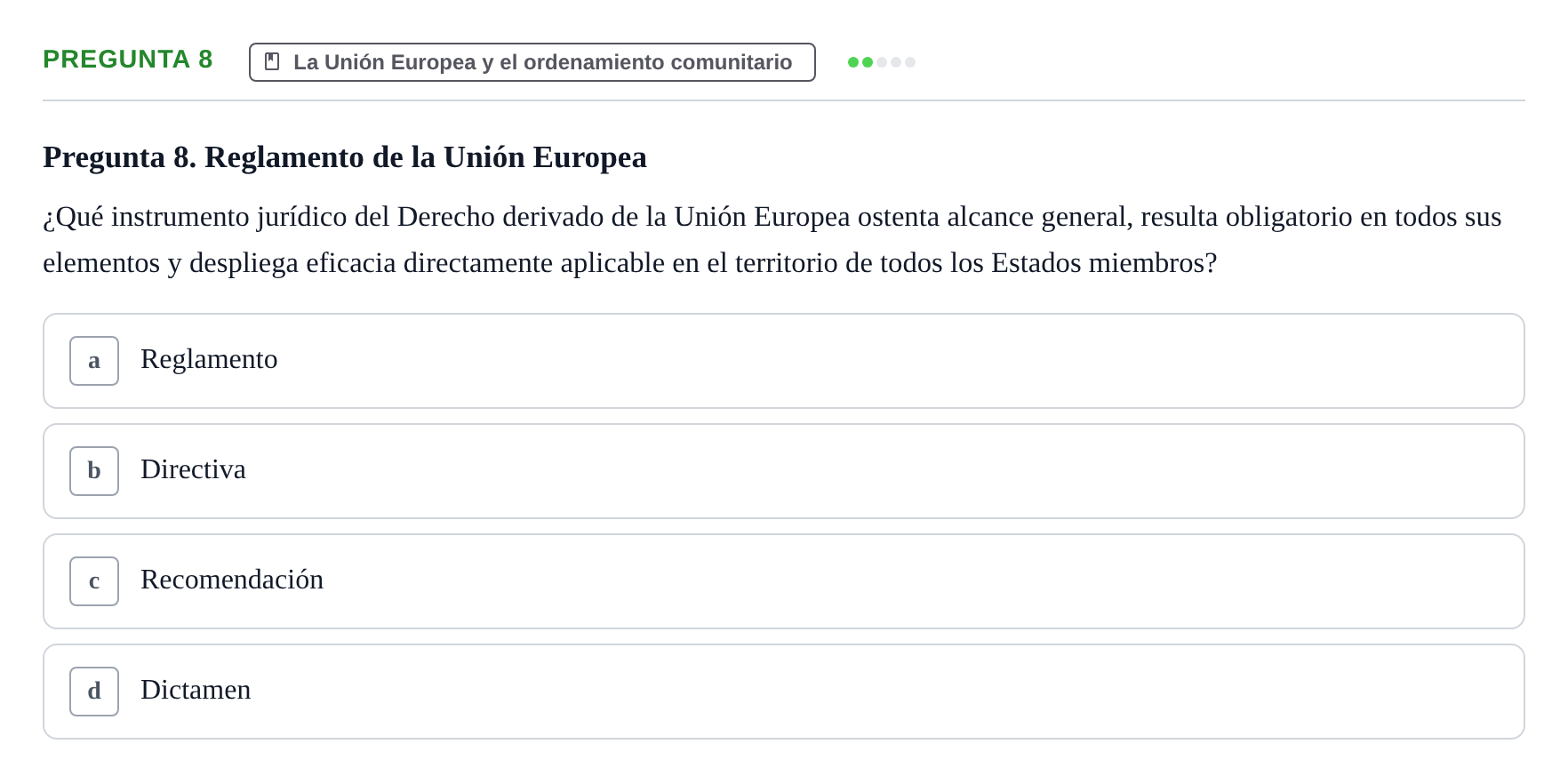 Enunciado: Pregunta 8