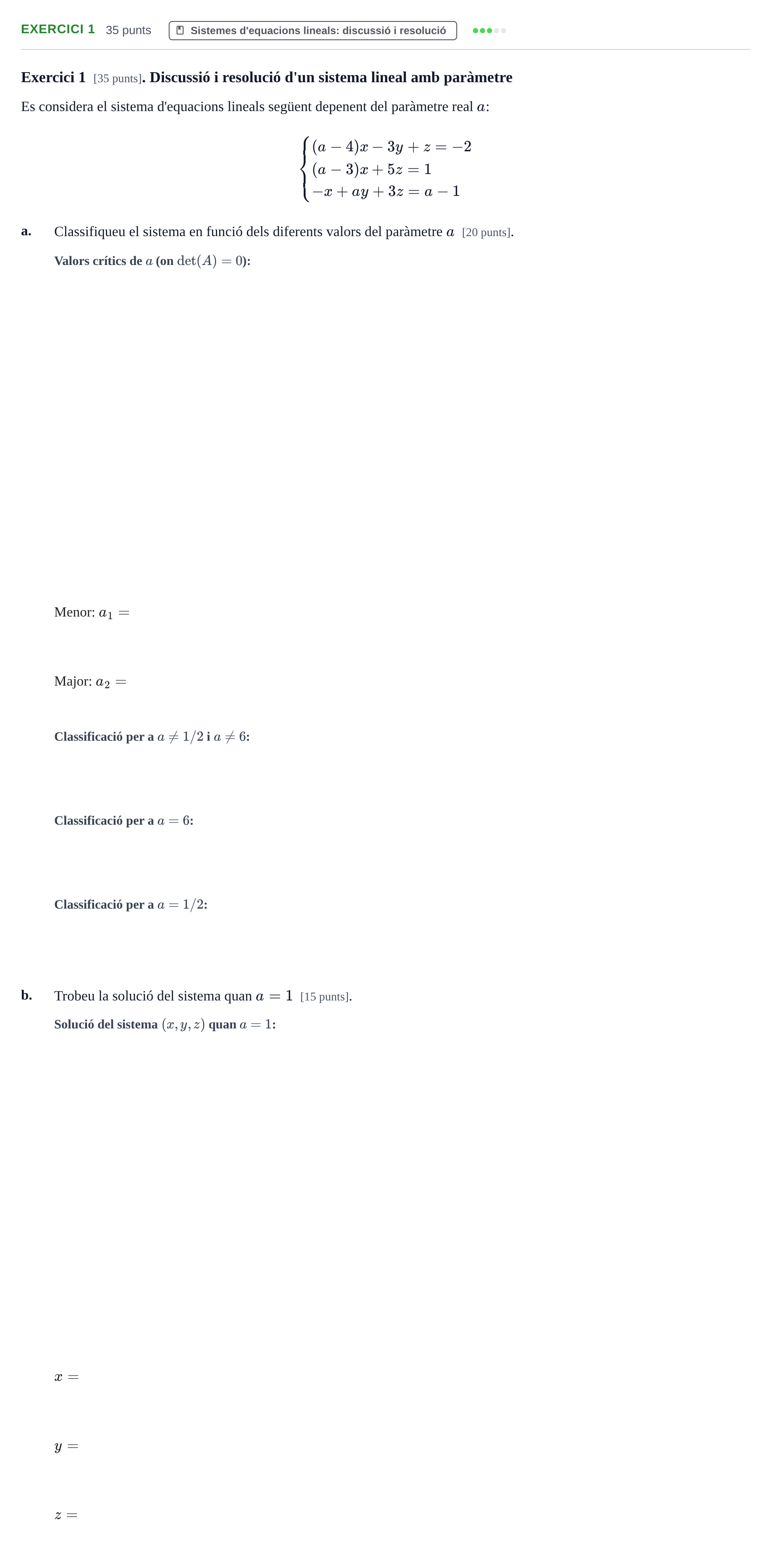 Enunciado: Exercici 1 · Matemáticas I URV 2017