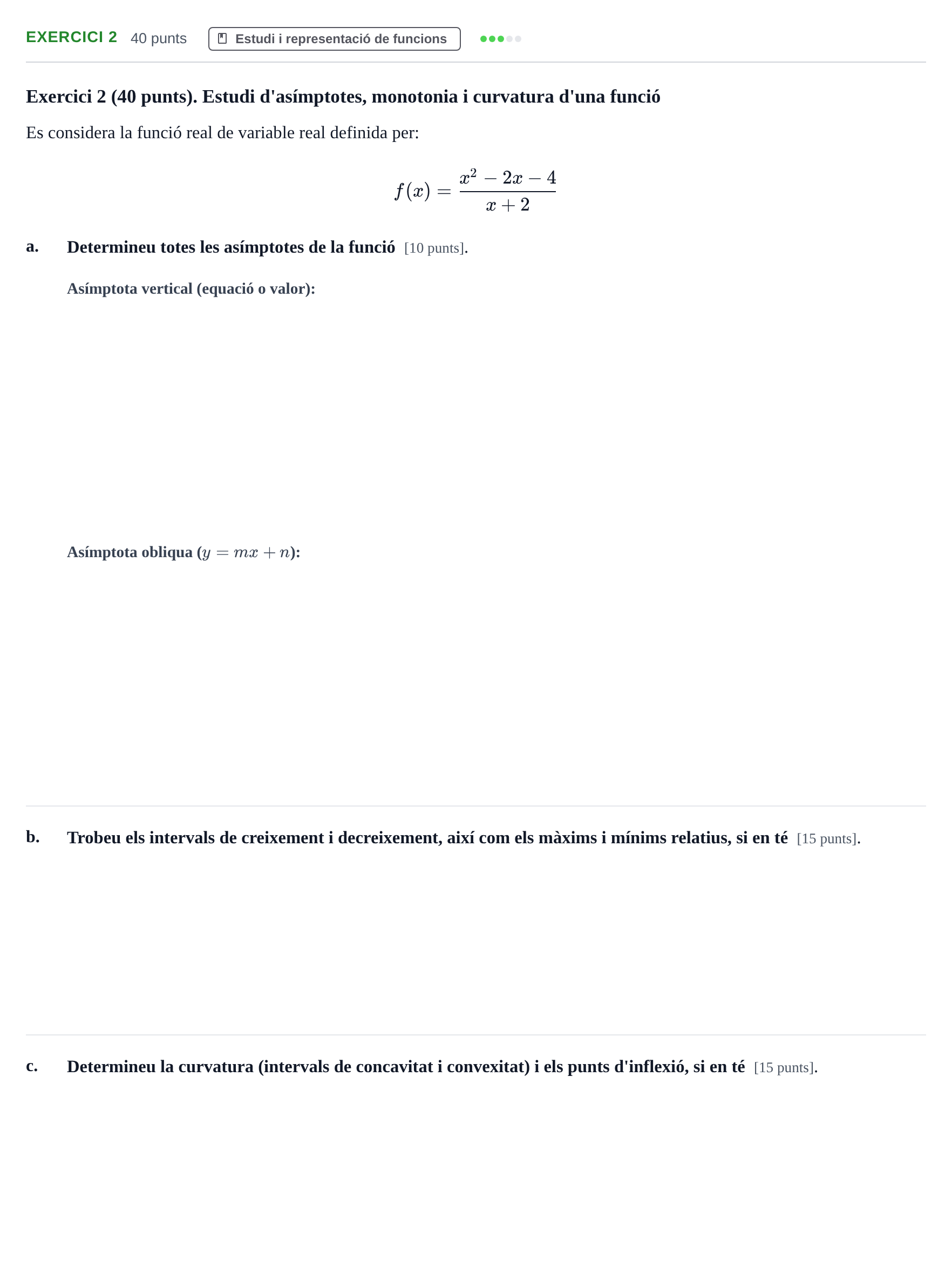 Enunciado: Exercici 2 · Matemáticas I URV 2017