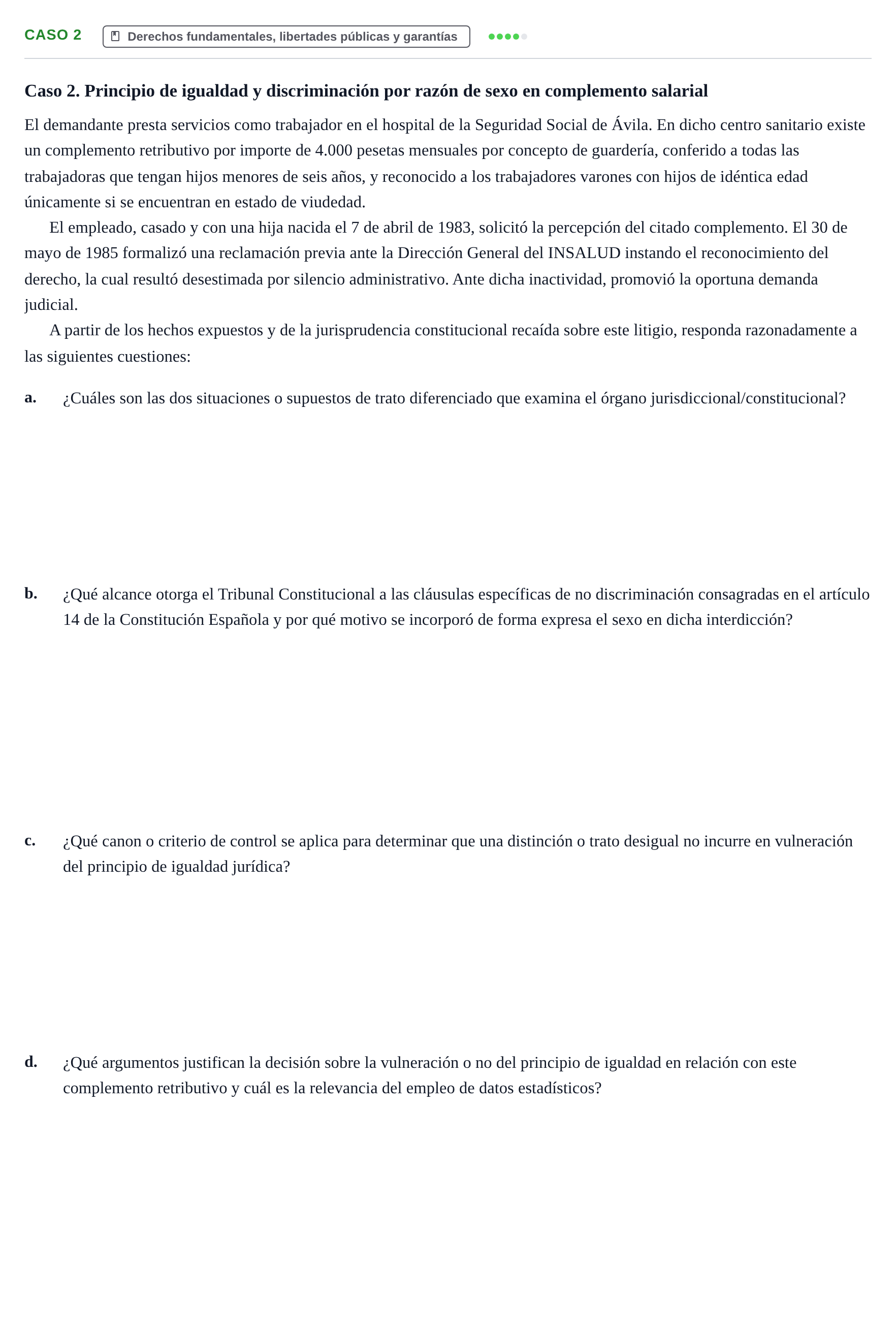 Enunciado: Ejercicio Caso 2 · Sistema de Derechos y Libertades UB 2017