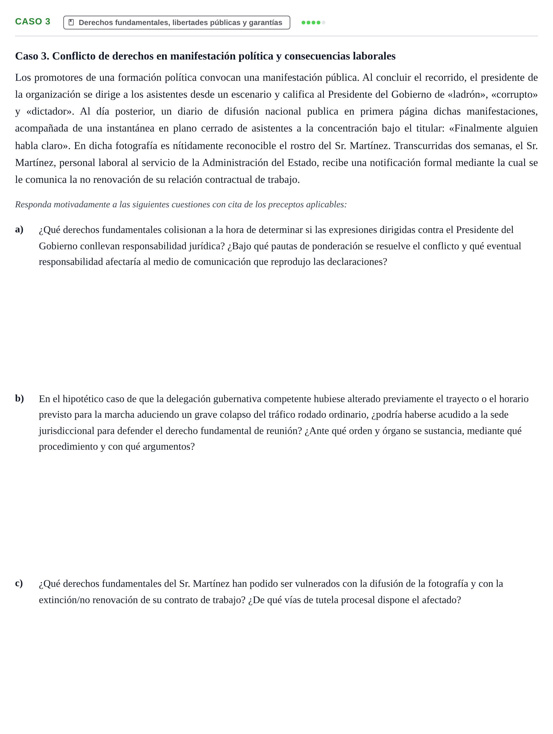 Enunciado: Ejercicio Caso 3 · Sistema de Derechos y Libertades UB 2017