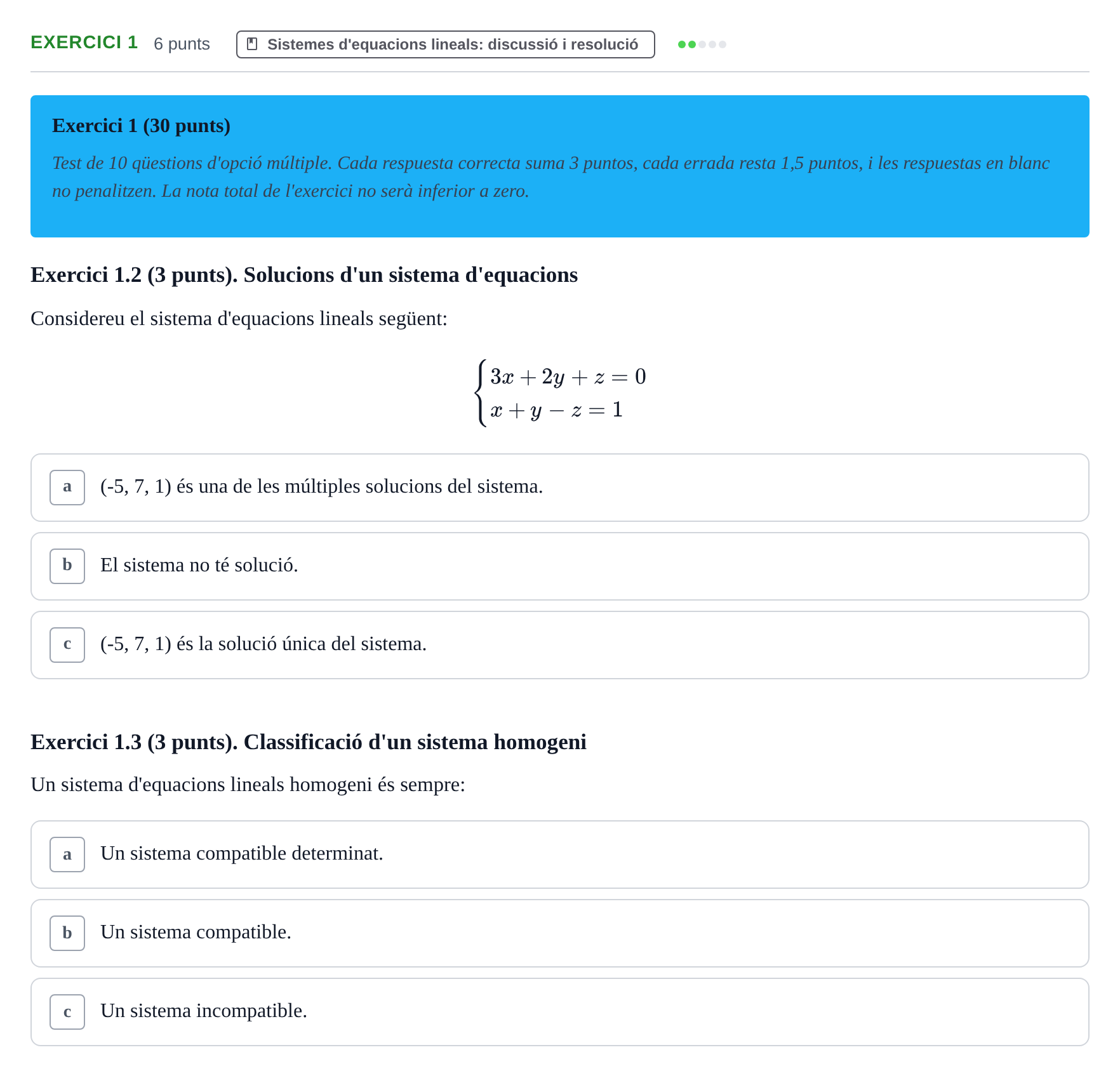 Enunciado: Exercici 1 · Matemáticas I URV 2017