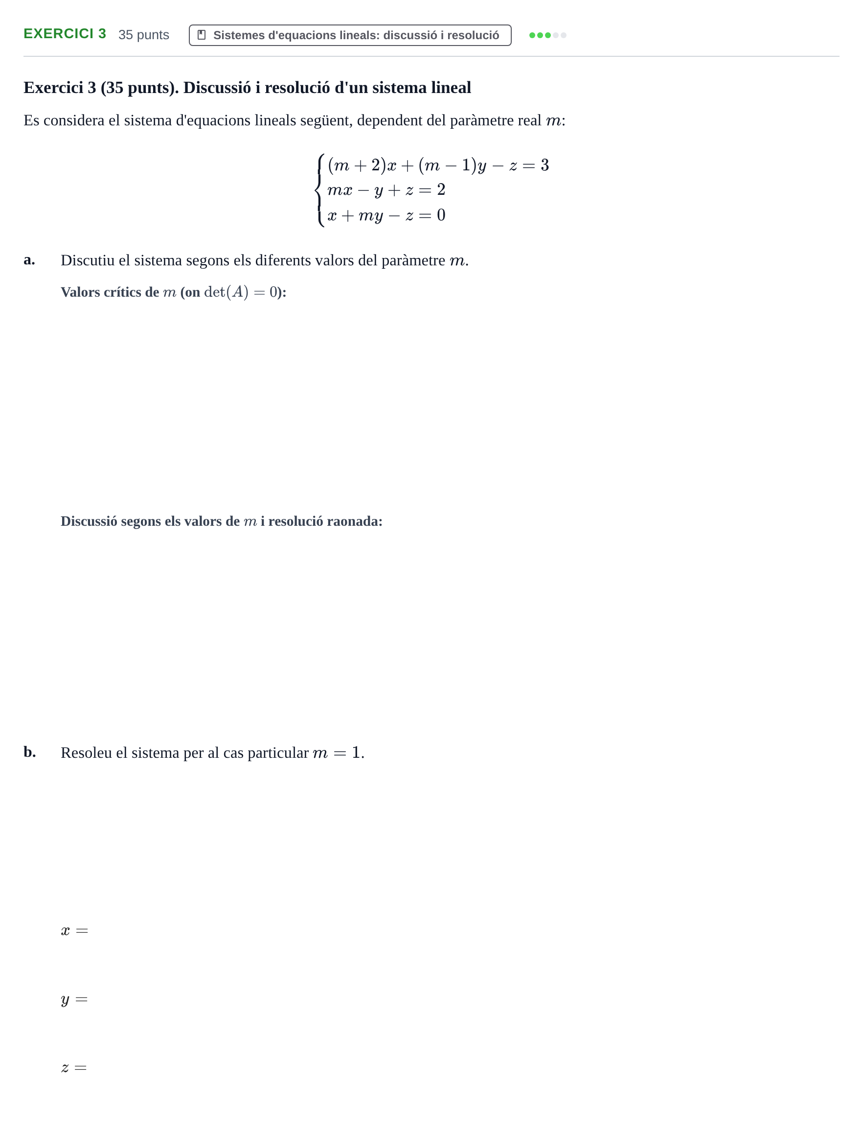 Enunciado: Exercici 3 · Matemáticas I URV 2015