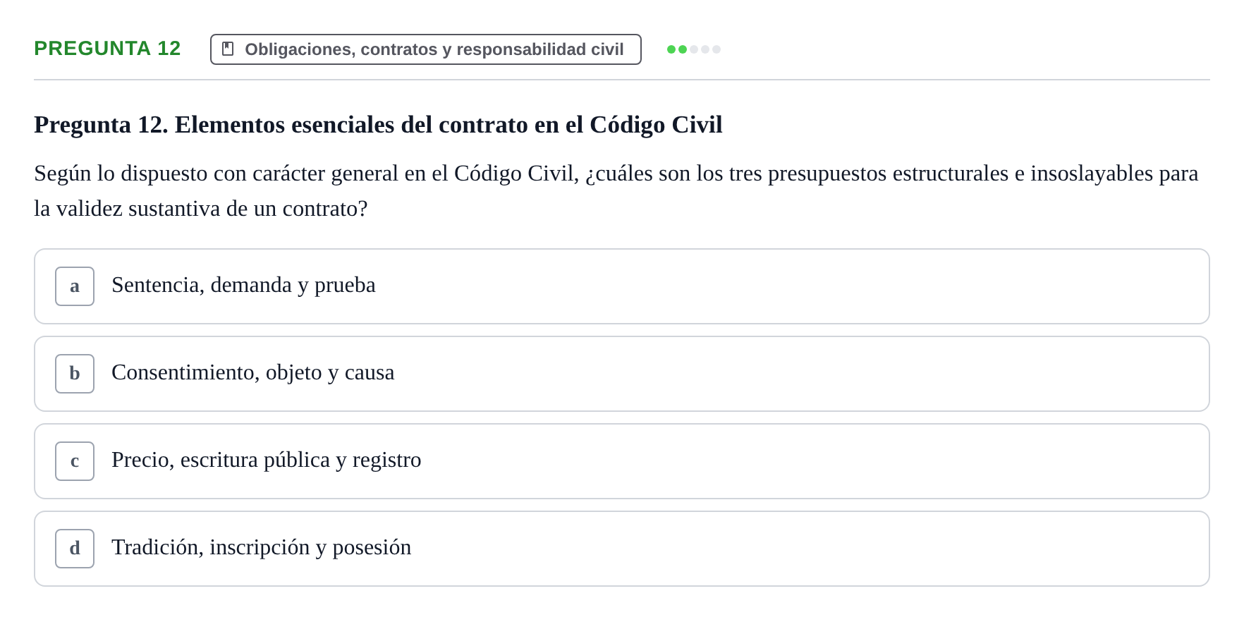 Enunciado: Pregunta 12