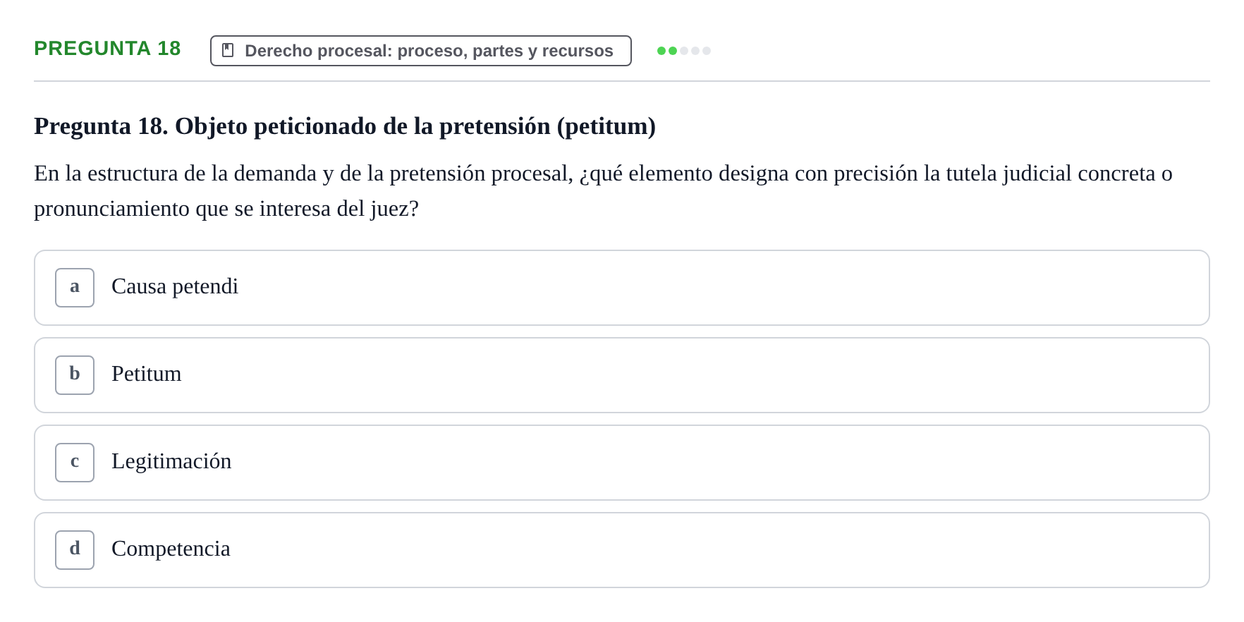 Enunciado: Pregunta 18