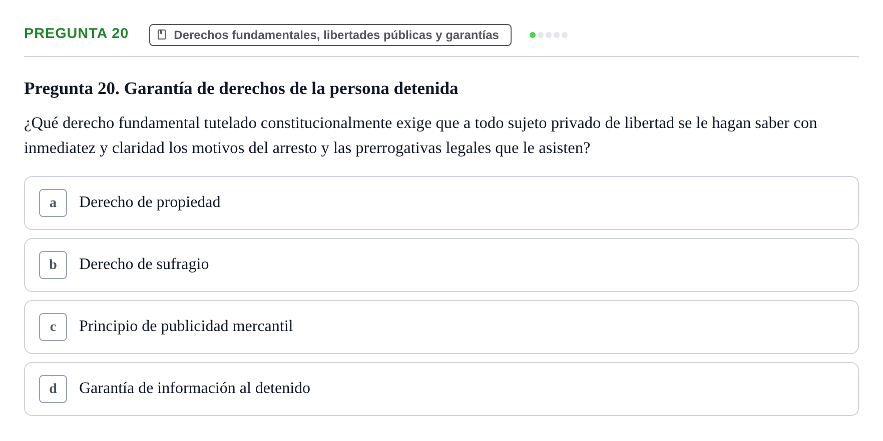 Enunciado: Pregunta 20