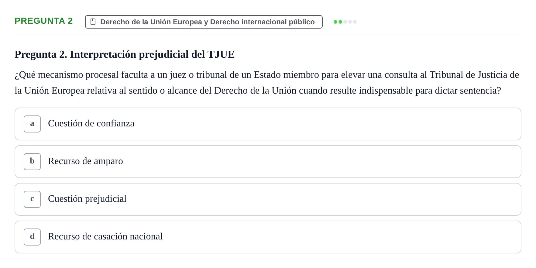 Enunciado: Pregunta 2