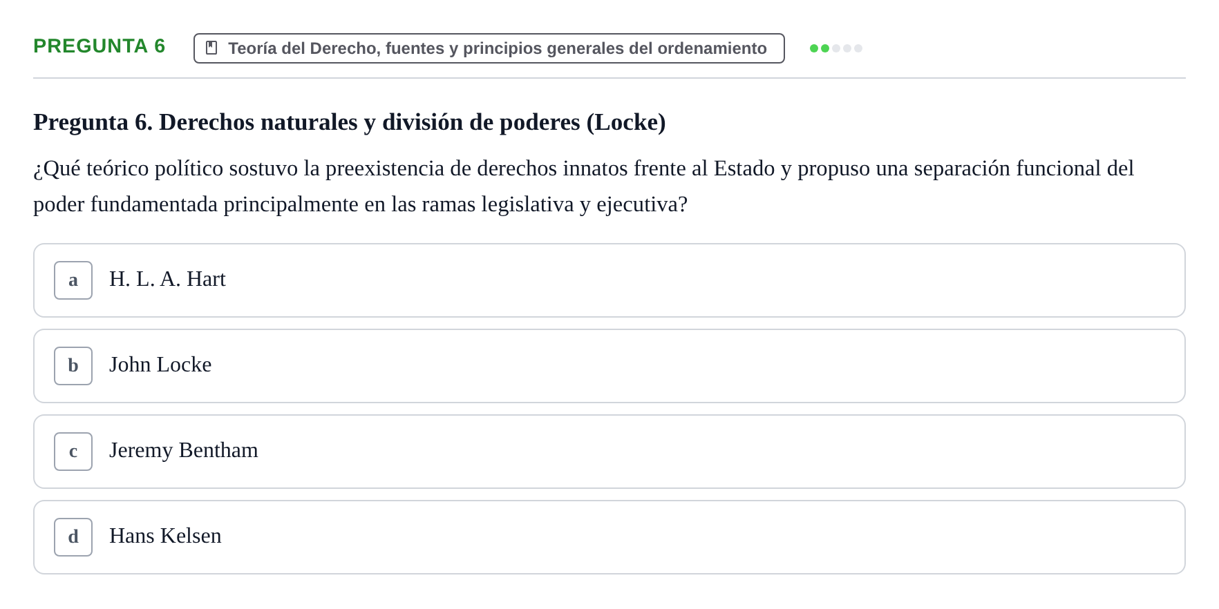 Enunciado: Pregunta 6