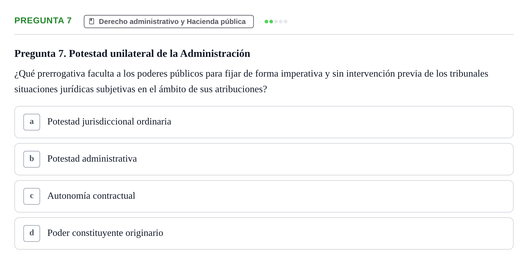 Enunciado: Pregunta 7