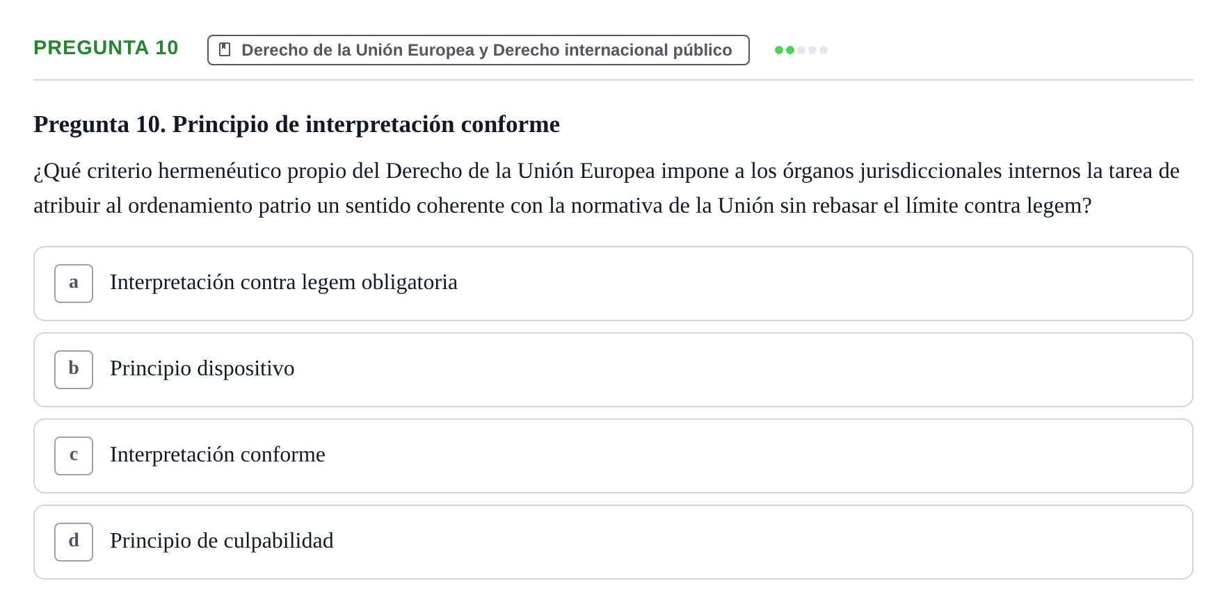 Enunciado: Pregunta 10