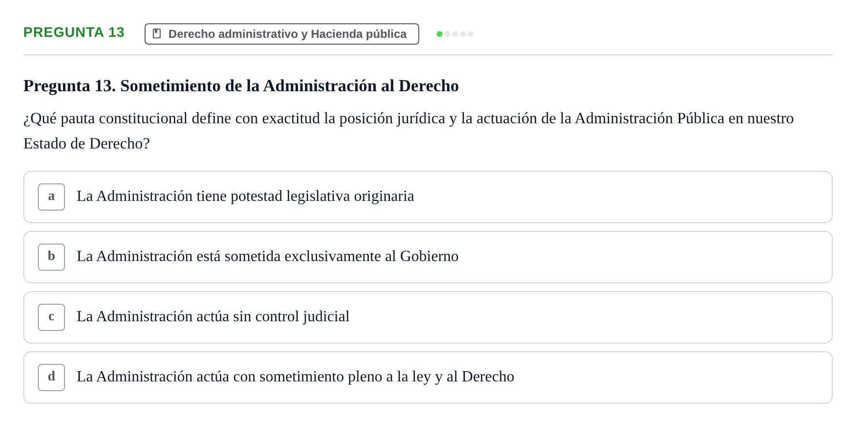 Enunciado: Pregunta 13